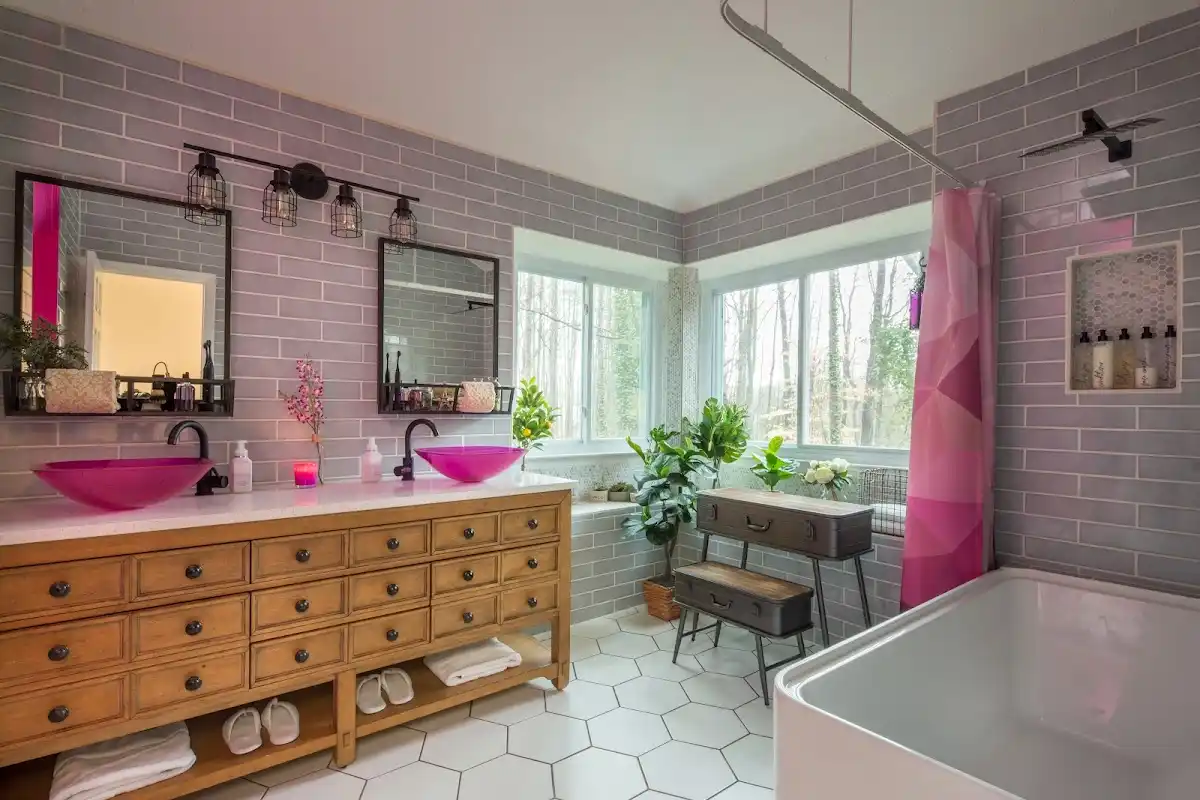 Bathroom renovation after water damage restoration in Key West