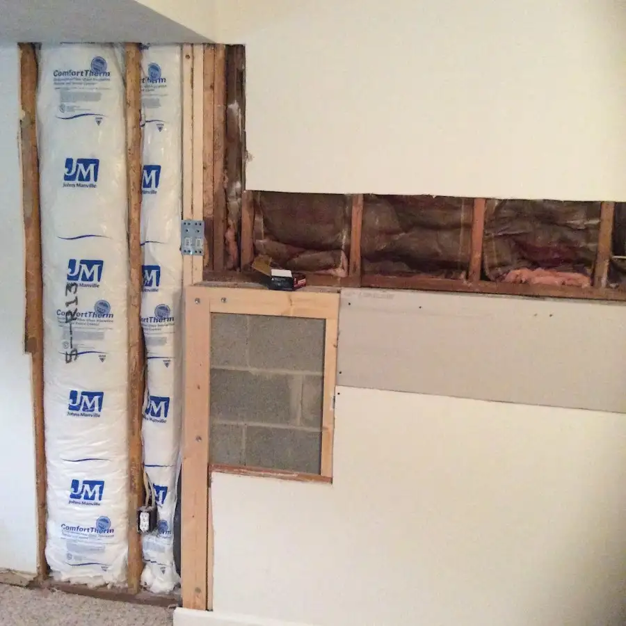 Wall insulation replacement during Structural Drying in Key West